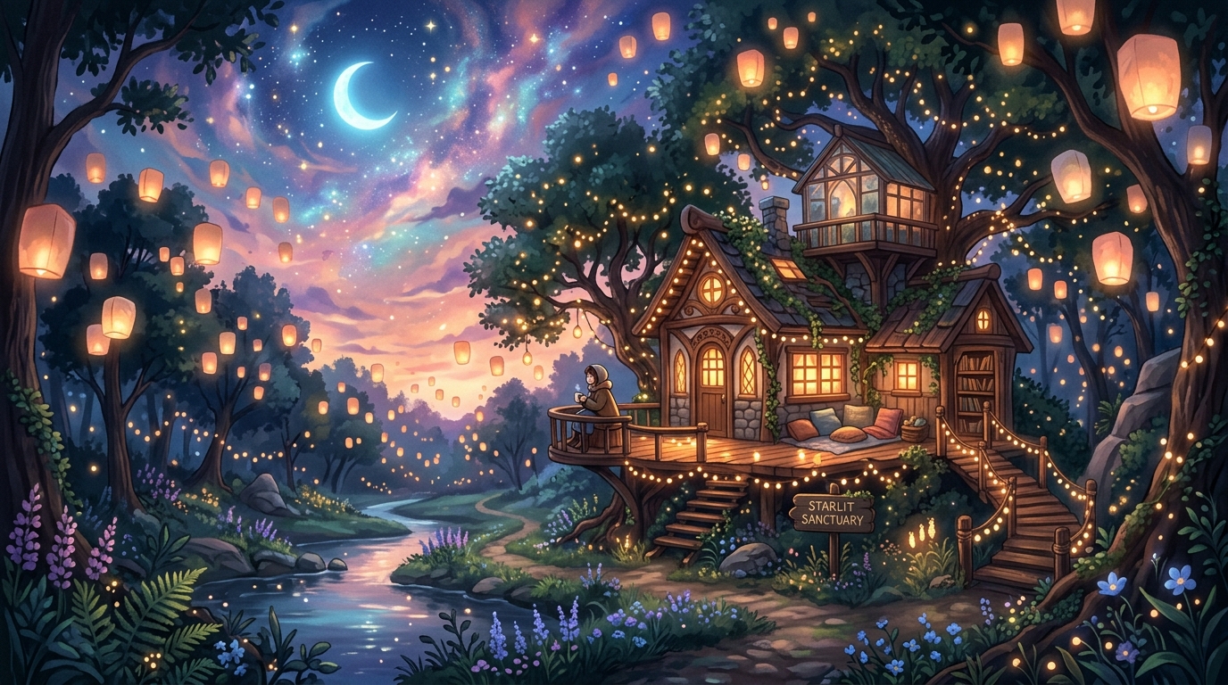 Aesthetic Starlit Sanctuary